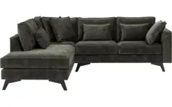 Goossens hoekbank chambre groen stof - 8235588-goossens-chambre-bank-stof-groen-01