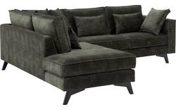 Goossens hoekbank chambre groen stof - 8235588-goossens-chambre-bank-stof-groen-01