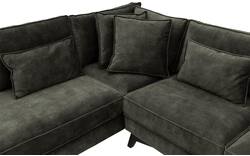 Goossens hoekbank chambre groen stof - 8235588-goossens-chambre-bank-stof-groen-01