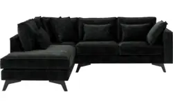 Goossens hoekbank chambre zwart stof - 8235589-goossens-chambre-bank-stof-zwart-01