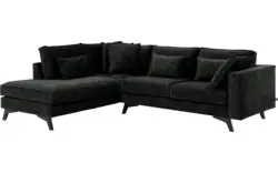 Goossens hoekbank chambre zwart stof - 8235589-goossens-chambre-bank-stof-zwart-01