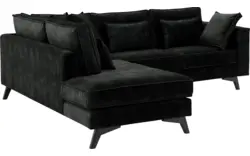 Goossens hoekbank chambre zwart stof - 8235589-goossens-chambre-bank-stof-zwart-01