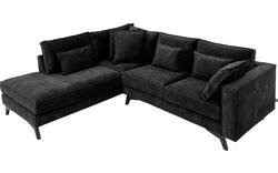 Goossens hoekbank chambre zwart stof - 8235589-goossens-chambre-bank-stof-zwart-01