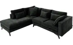 Goossens hoekbank chambre zwart stof - 8235589-goossens-chambre-bank-stof-zwart-01