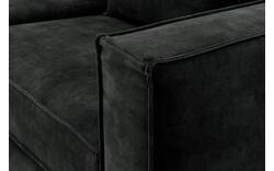 Goossens hoekbank chambre zwart stof - 8235589-goossens-chambre-bank-stof-zwart-01