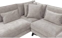 Goossens hoekbank chambre grijs stof - 8235591-goossens-chambre-bank-stof-grijs-01