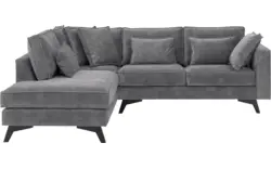 Goossens hoekbank chambre grijs stof - 8235592-goossens-chambre-bank-stof-grijs-01