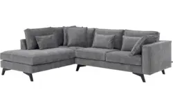 Goossens hoekbank chambre grijs stof - 8235592-goossens-chambre-bank-stof-grijs-01