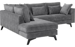 Goossens hoekbank chambre grijs stof - 8235592-goossens-chambre-bank-stof-grijs-01