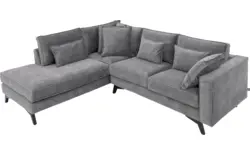 Goossens hoekbank chambre grijs stof - 8235592-goossens-chambre-bank-stof-grijs-01