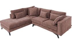 Goossens hoekbank chambre roze stof - 8235593-goossens-chambre-bank-stof-roze-01