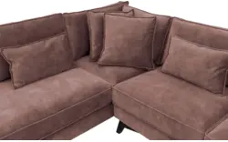 Goossens hoekbank chambre roze stof - 8235593-goossens-chambre-bank-stof-roze-01