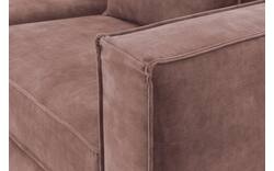Goossens hoekbank chambre roze stof - 8235593-goossens-chambre-bank-stof-roze-01