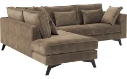 Goossens hoekbank chambre bruin stof - 8235594-goossens-chambre-bank-stof-bruin-01