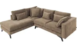 Goossens hoekbank chambre bruin stof - 8235594-goossens-chambre-bank-stof-bruin-01