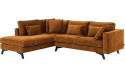 Goossens hoekbank chambre bruin stof - 8235595-goossens-chambre-bank-stof-bruin-01