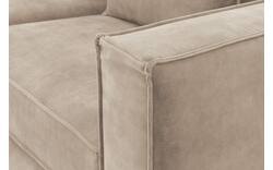 Goossens hoekbank chambre beige stof - 8235596-goossens-chambre-bank-stof-bruin-01