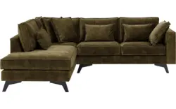 Goossens hoekbank chambre groen stof - 8235599-goossens-chambre-bank-stof-groen-01