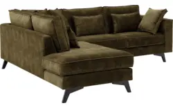 Goossens hoekbank chambre groen stof - 8235599-goossens-chambre-bank-stof-groen-01