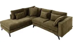 Goossens hoekbank chambre groen stof - 8235599-goossens-chambre-bank-stof-groen-01