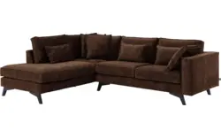 Goossens hoekbank chambre bruin stof - 8235601-goossens-chambre-bank-stof-bruin-01