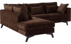 Goossens hoekbank chambre bruin stof - 8235601-goossens-chambre-bank-stof-bruin-01
