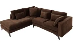 Goossens hoekbank chambre bruin stof - 8235601-goossens-chambre-bank-stof-bruin-01