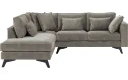 Goossens hoekbank chambre grijs stof - 8235602-goossens-chambre-bank-stof-grijs-01
