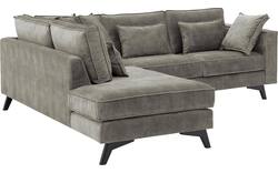 Goossens hoekbank chambre grijs stof - 8235602-goossens-chambre-bank-stof-grijs-01