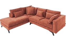 Goossens hoekbank chambre roze stof - 8235604-goossens-chambre-bank-stof-roze-01