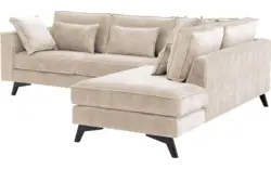 Goossens hoekbank chambre beige stof - 8235606-goossens-chambre-bank-stof-bruin-01