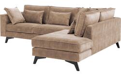 Goossens hoekbank chambre bruin stof - 8235607-goossens-chambre-bank-stof-bruin-01