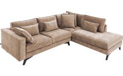 Goossens hoekbank chambre bruin stof - 8235607-goossens-chambre-bank-stof-bruin-01