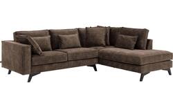 Goossens hoekbank chambre bruin stof - 8235608-goossens-chambre-bank-stof-bruin-01