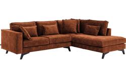 Goossens hoekbank chambre bruin stof - 8235610-goossens-chambre-bank-stof-bruin-01