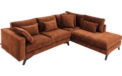 Goossens hoekbank chambre bruin stof - 8235610-goossens-chambre-bank-stof-bruin-01