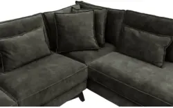 Goossens hoekbank chambre groen stof - 8235613-goossens-chambre-bank-stof-groen-01