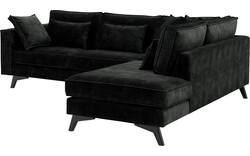 Goossens hoekbank chambre zwart stof - 8235614-goossens-chambre-bank-stof-zwart-01