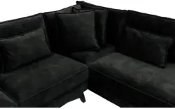 Goossens hoekbank chambre zwart stof - 8235614-goossens-chambre-bank-stof-zwart-01