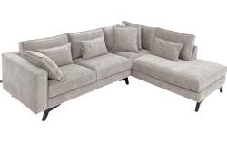 Goossens hoekbank chambre grijs stof - 8235616-goossens-chambre-bank-stof-grijs-01