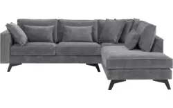 Goossens hoekbank chambre grijs stof - 8235617-goossens-chambre-bank-stof-grijs-01