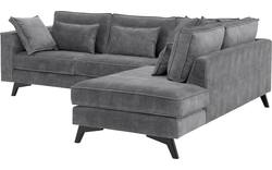 Goossens hoekbank chambre grijs stof - 8235617-goossens-chambre-bank-stof-grijs-01
