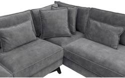 Goossens hoekbank chambre grijs stof - 8235617-goossens-chambre-bank-stof-grijs-01