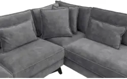 Goossens hoekbank chambre grijs stof - 8235617-goossens-chambre-bank-stof-grijs-01