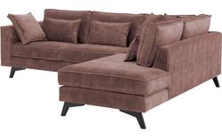 Goossens hoekbank chambre roze stof - 8235618-goossens-chambre-bank-stof-roze-01