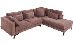 Goossens hoekbank chambre roze stof - 8235618-goossens-chambre-bank-stof-roze-01
