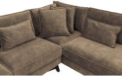 Goossens hoekbank chambre bruin stof - 8235619-goossens-chambre-bank-stof-bruin-01