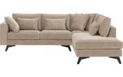 Goossens hoekbank chambre beige stof - 8235621-goossens-chambre-bank-stof-bruin-01
