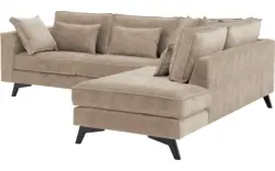 Goossens hoekbank chambre beige stof - 8235621-goossens-chambre-bank-stof-bruin-01