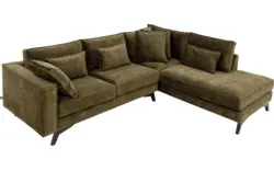 Goossens hoekbank chambre groen stof - 8235624-goossens-chambre-bank-stof-groen-01